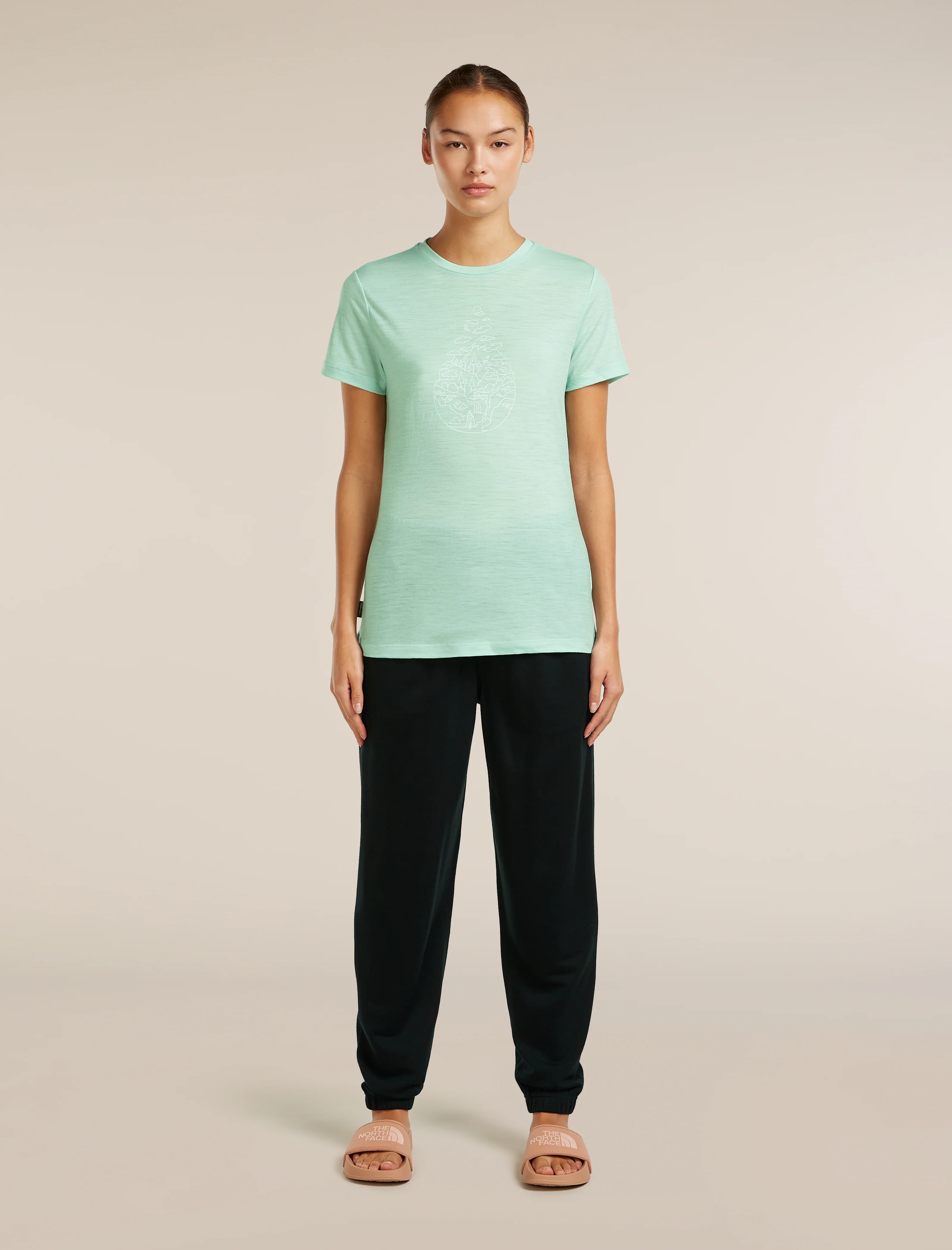 Women's Merino 150 Tech Lite Short Sleeve Tee Hike Path - Image 3