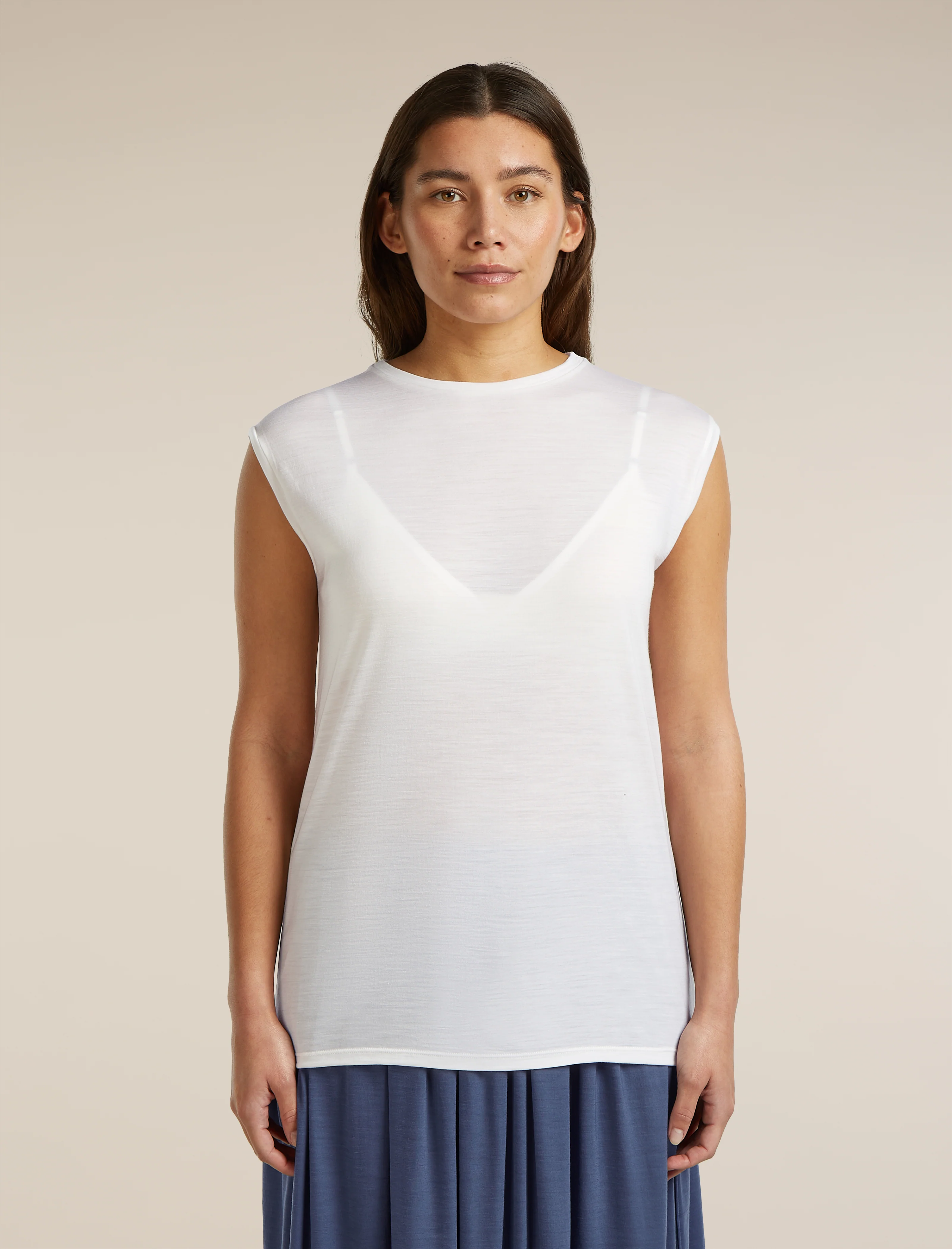 Women's Merino Blend 125 Cool-Lite™ Sleeveless Tee - Image 2