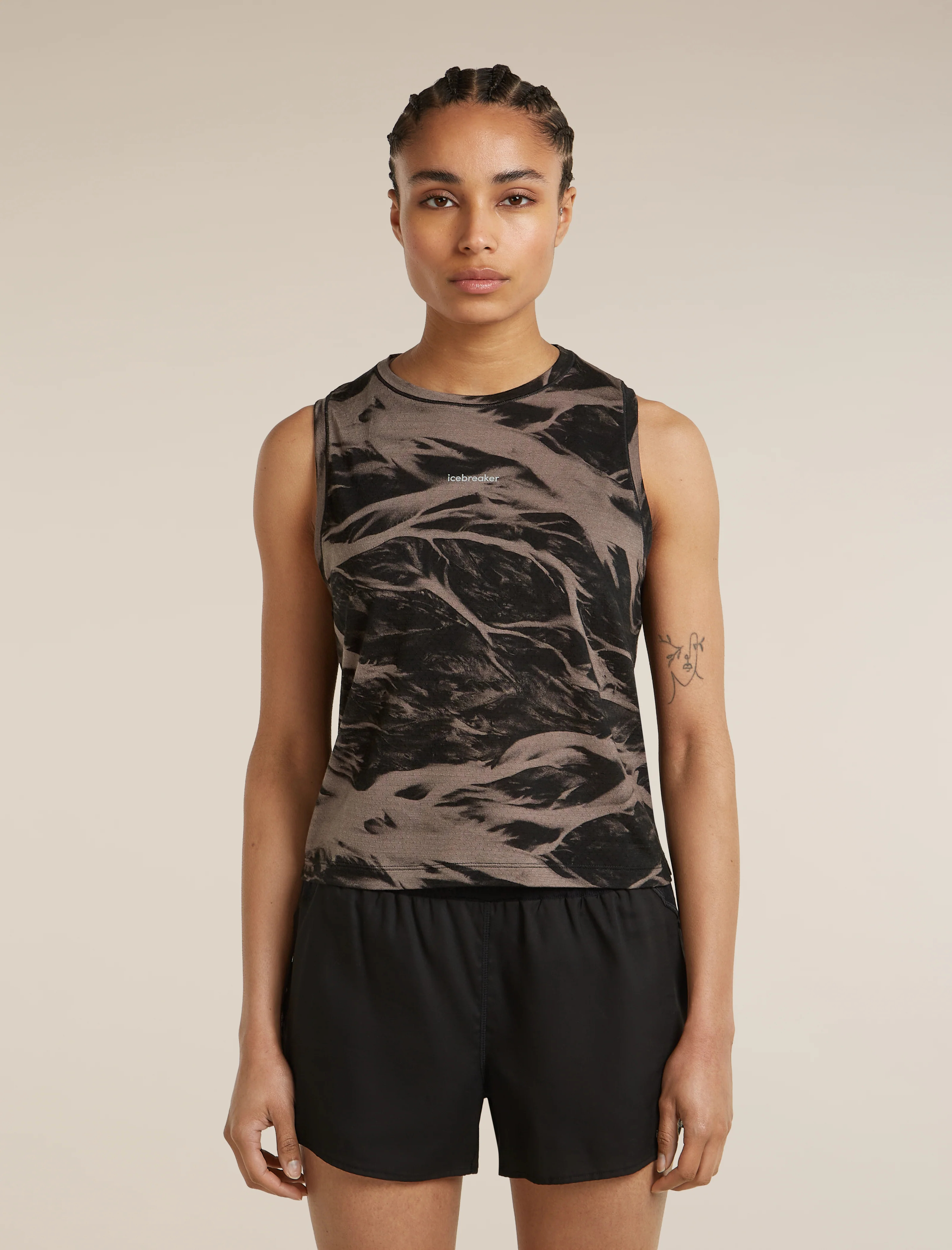 Women's Merino Blend 125 Cool-Lite™ Speed Tank Motion AOP