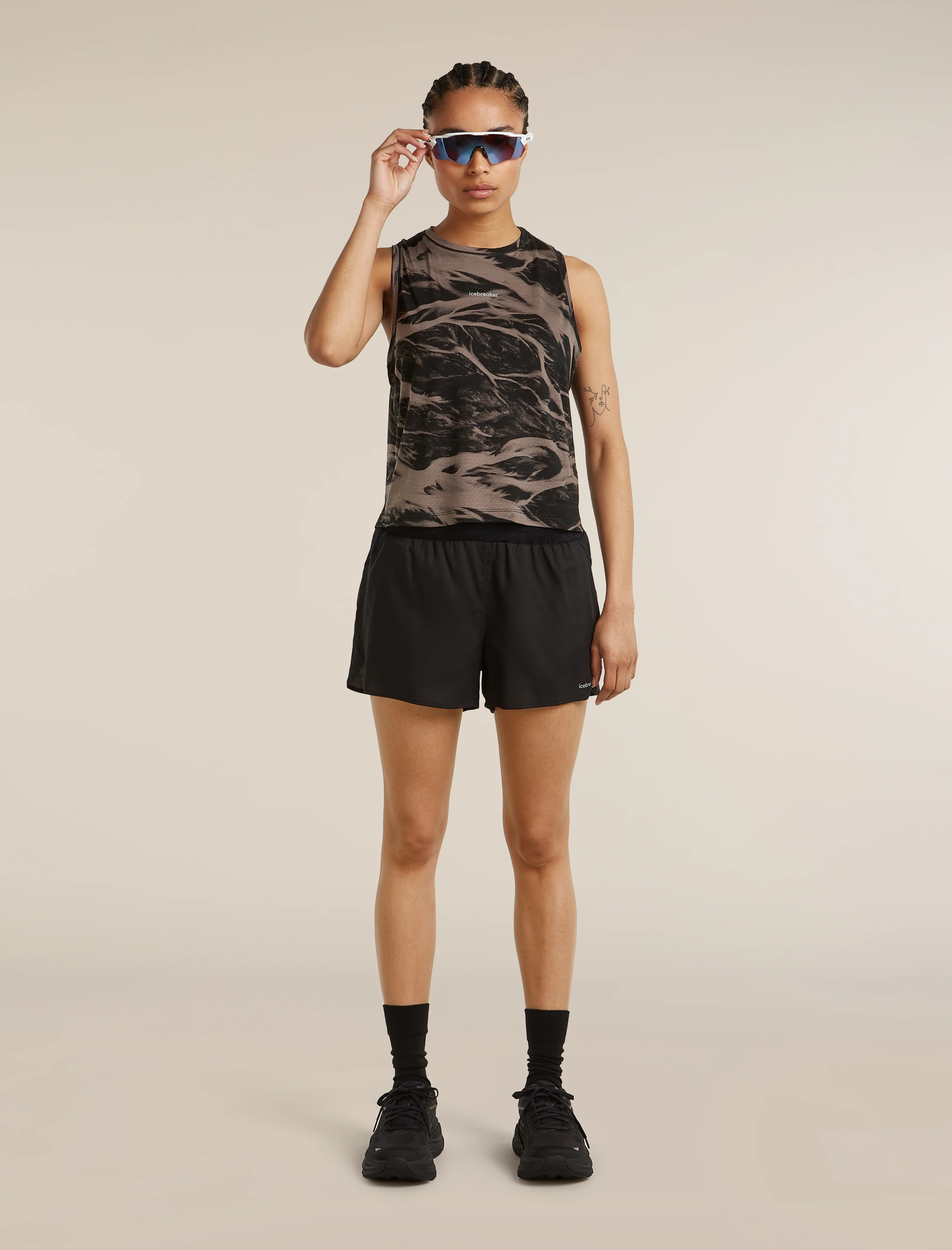 Women's Merino Blend 125 Cool-Lite™ Speed Tank Motion AOP - Image 4
