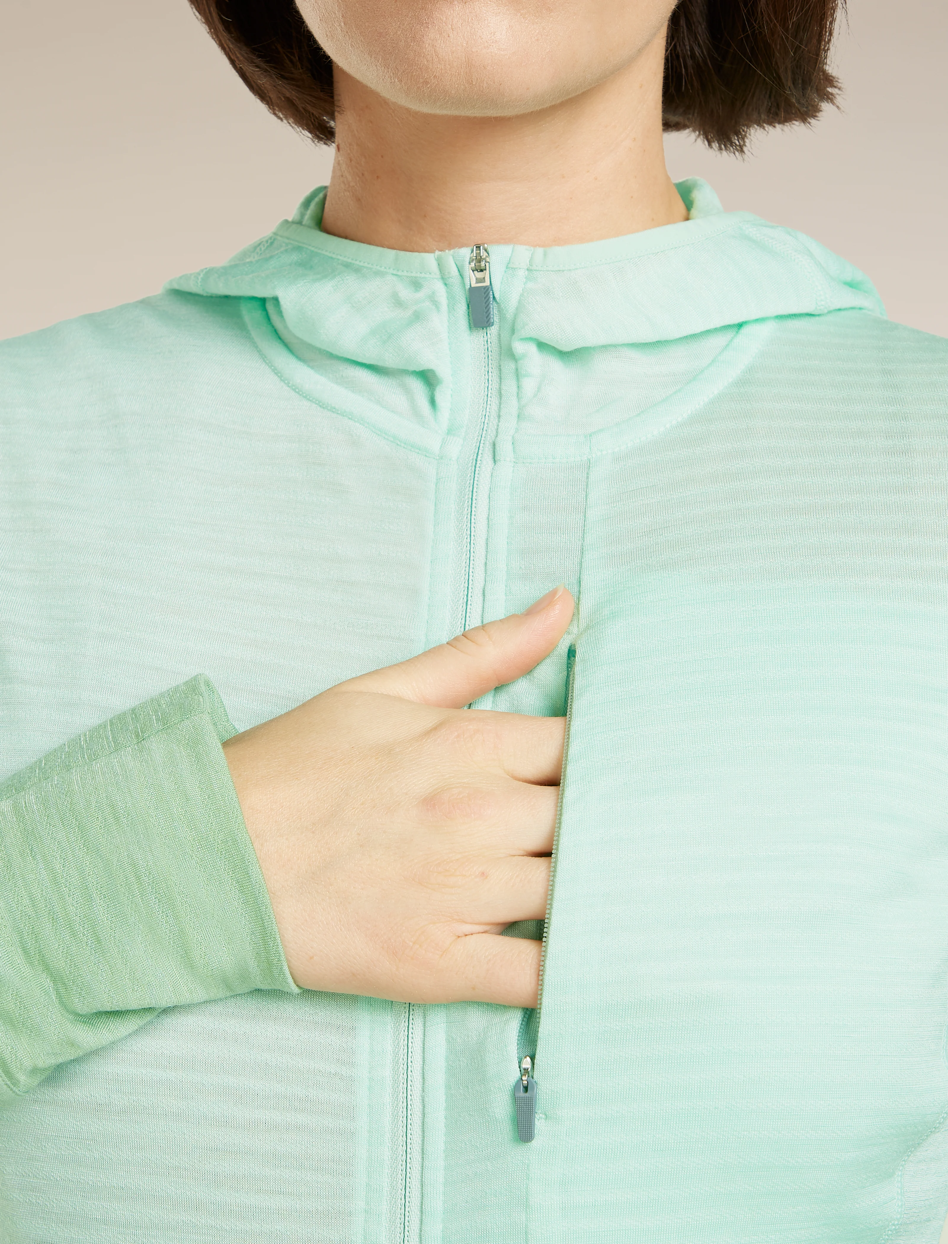 Women's Merino Blend 200 RealFleece™ Descender Long Sleeve Zip Hoodie - Image 10