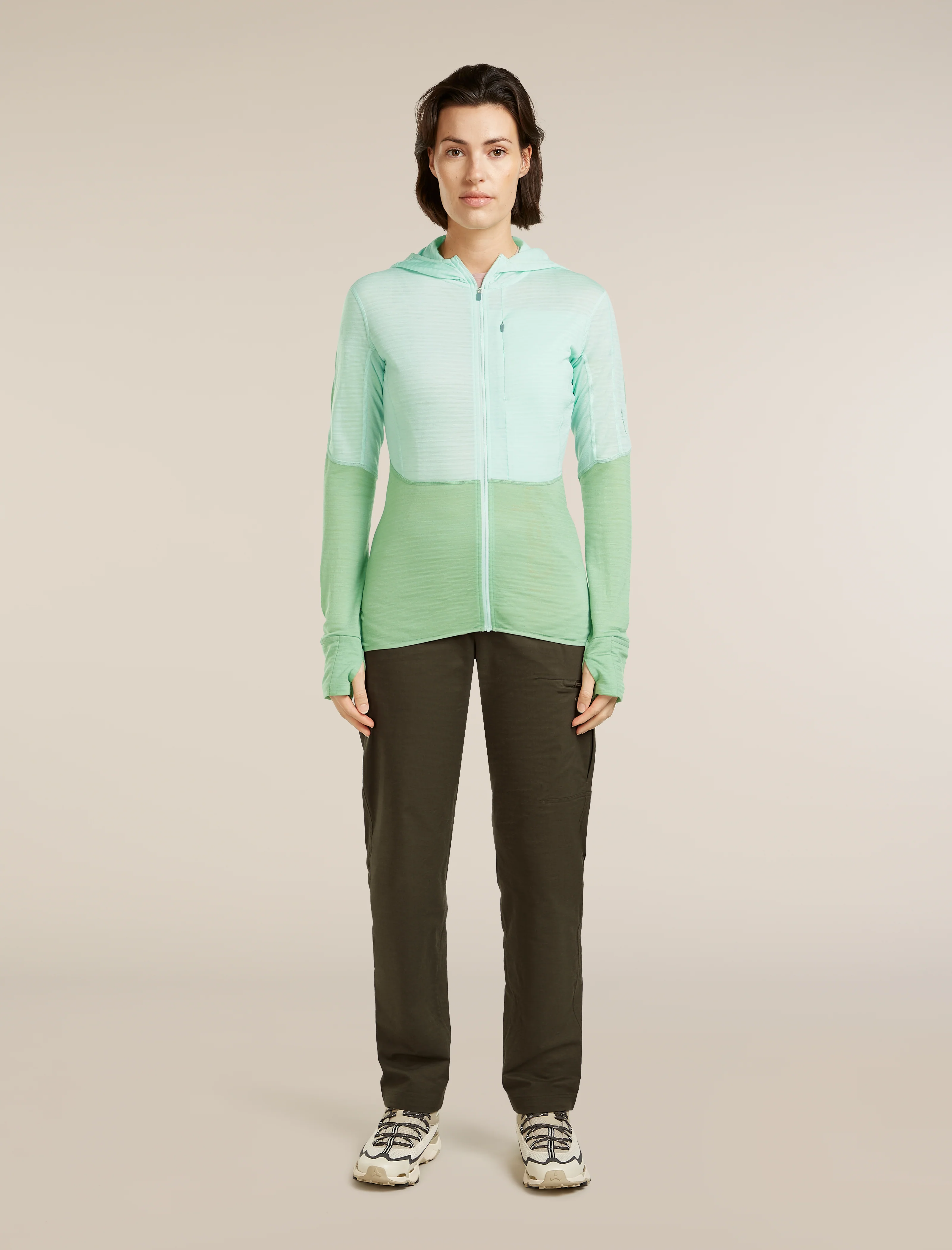 Women's Merino Blend 200 RealFleece™ Descender Long Sleeve Zip Hoodie - Image 3
