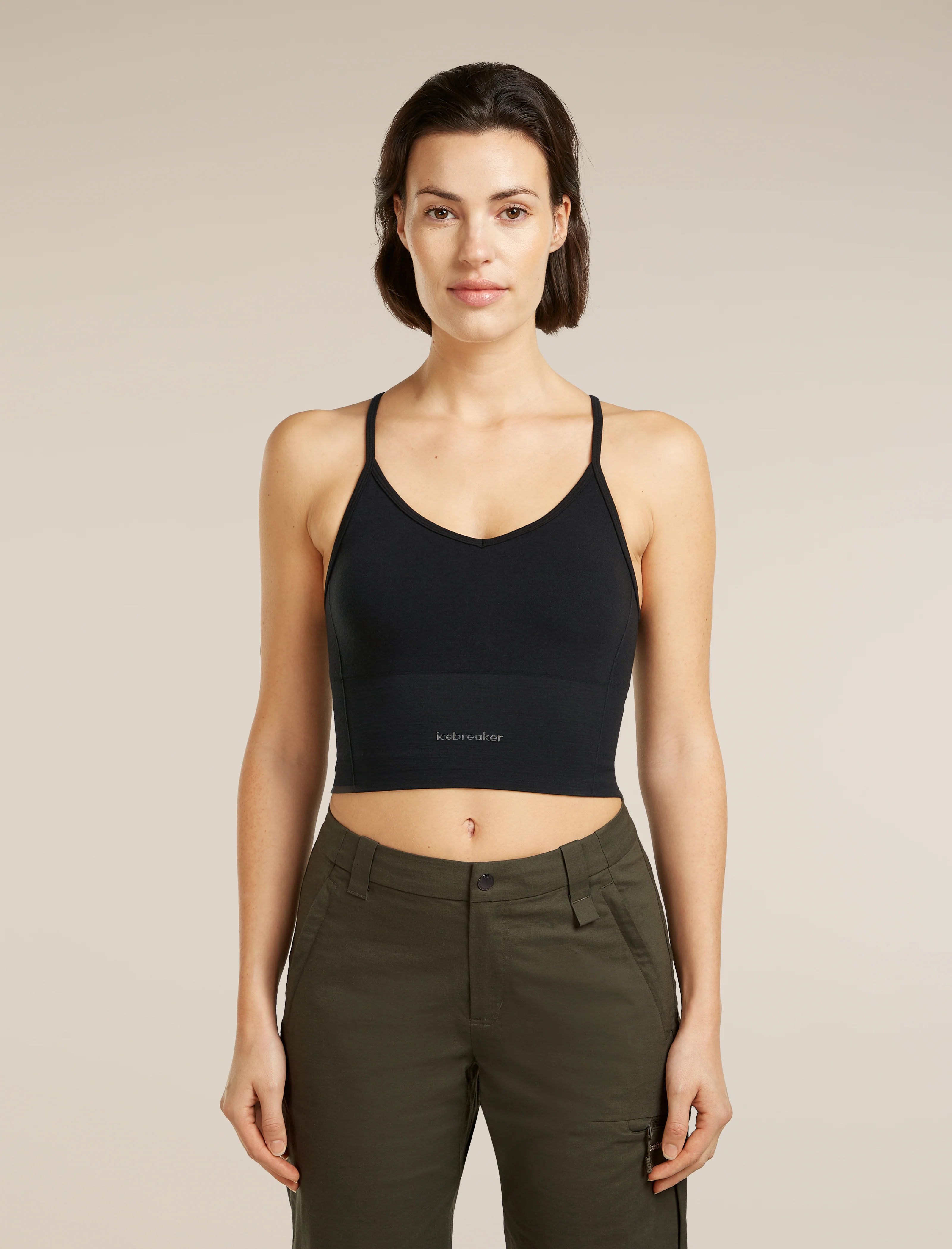 Women's Merino Blend 260 Seamless Rib Strappy Tank